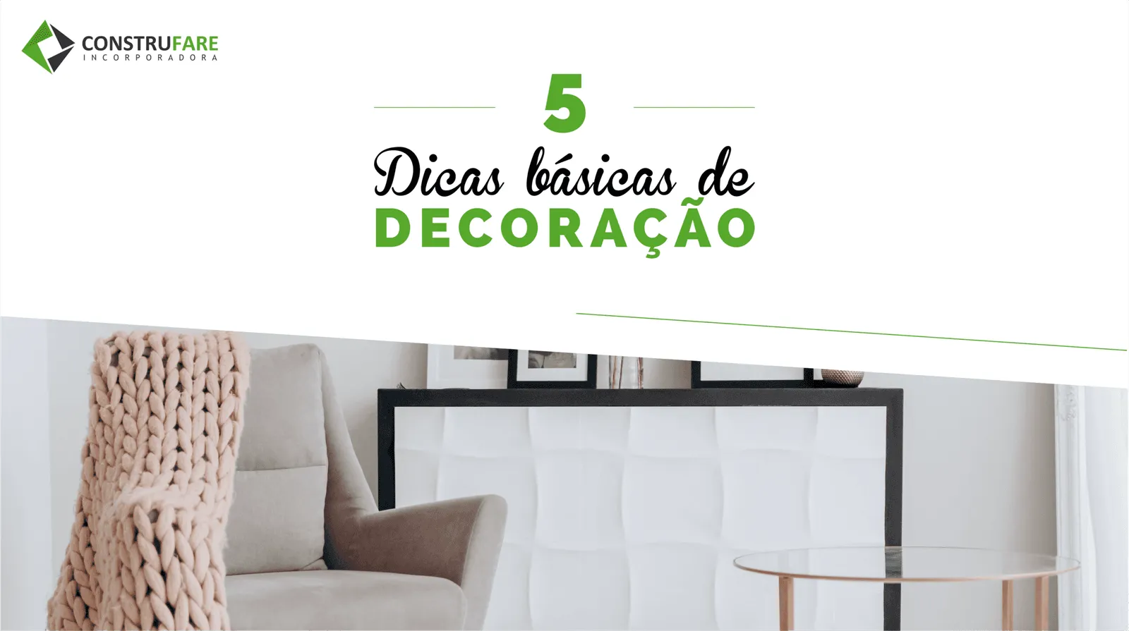 5 dicas básicas de decoração